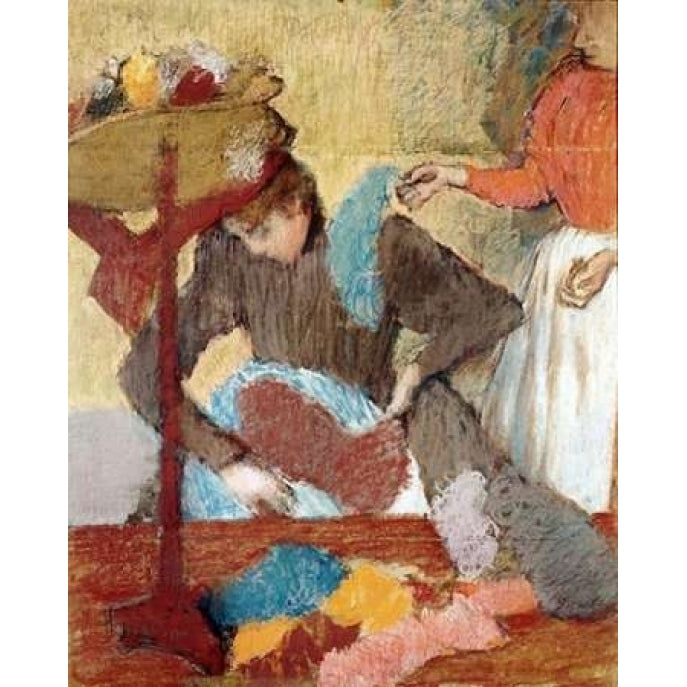 The Hatmaker Poster Print by Edgar Degas-VARPDX264824 Image 1