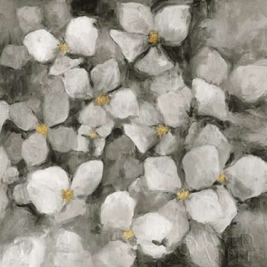 Midnight Neutral Hydrangeas with Gold Poster Print by Marilyn Hageman-VARPDX26494 Image 1