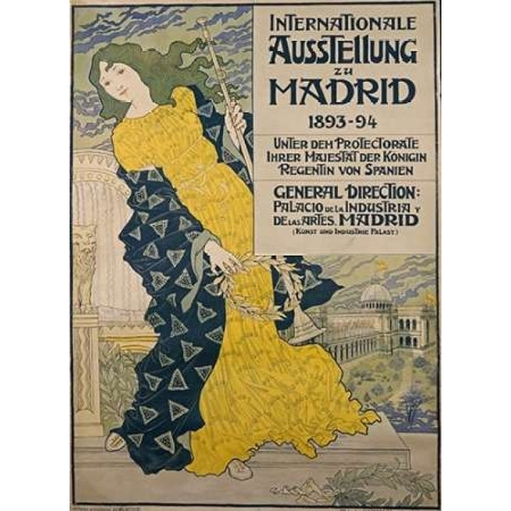 Internationale Ausstellung Zu Madrid Poster Print by Eugene Grasset-VARPDX264949 Image 1