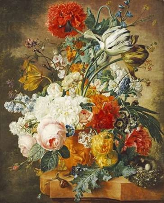 Tulips An Opium Poppy Hyacinths Anemones Auricolas Convolvuli Poster Print by Wybrand Hendriks-VARPDX264985 Image 1