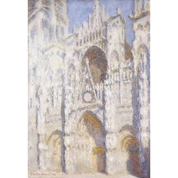 Rouen Cathedral in the Afternoon - The Gate in Full Sun Poster Print by Claude Monet-VARPDX265196 Image 1