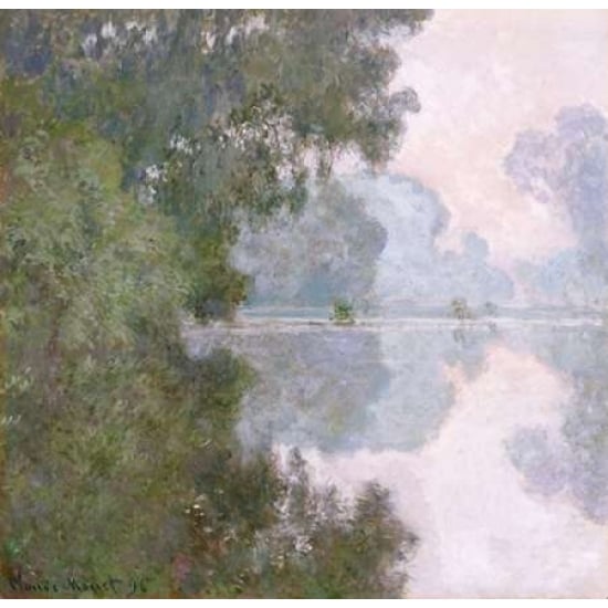 Morning on the Seine Near Giverny Poster Print by Claude Monet-VARPDX265204 Image 2