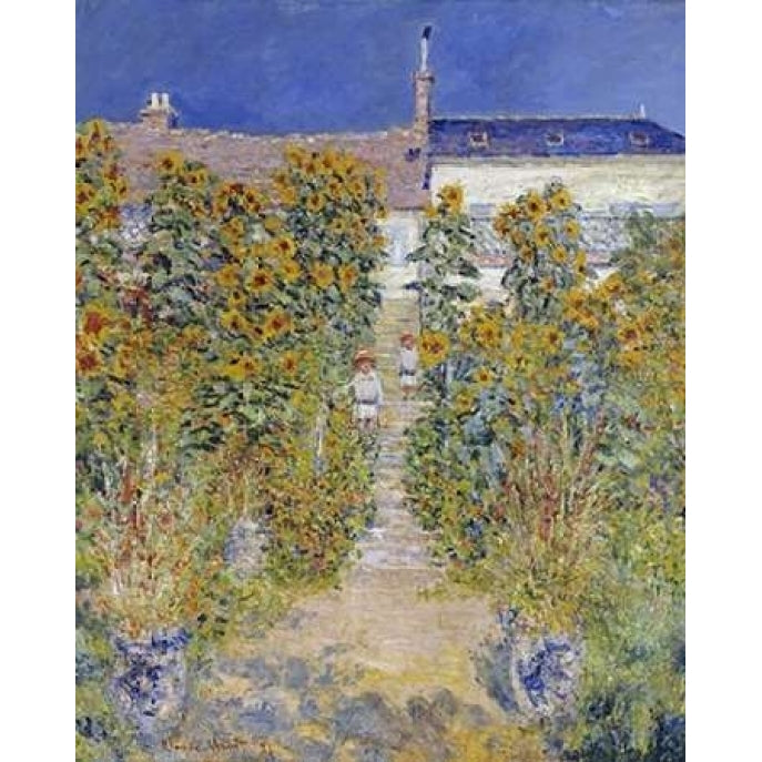 The Artists Garden at Vetheuil Poster Print by Claude Monet-VARPDX265266 Image 1