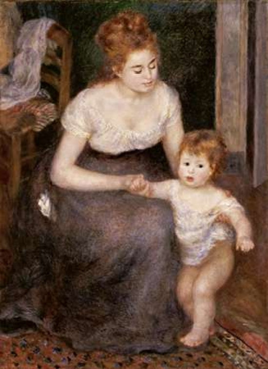 The First Step Poster Print by Pierre-Auguste Renoir-VARPDX265416 Image 1