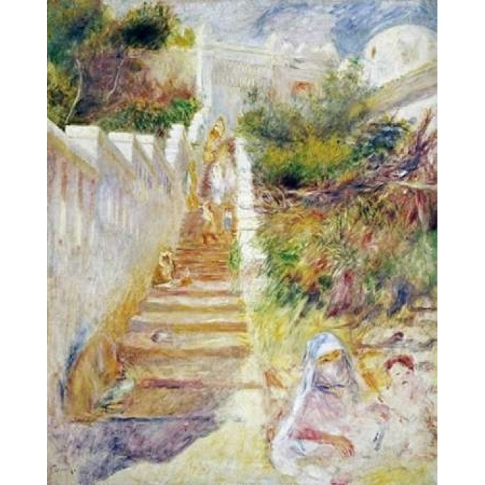 The Steps Algiers Poster Print by Pierre-Auguste Renoir-VARPDX265450 Image 1