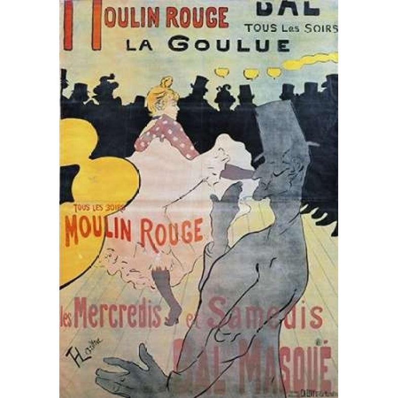 Moulin Rouge La Goulue Poster Print by Henri Toulouse-Lautrec-VARPDX265647 Image 2