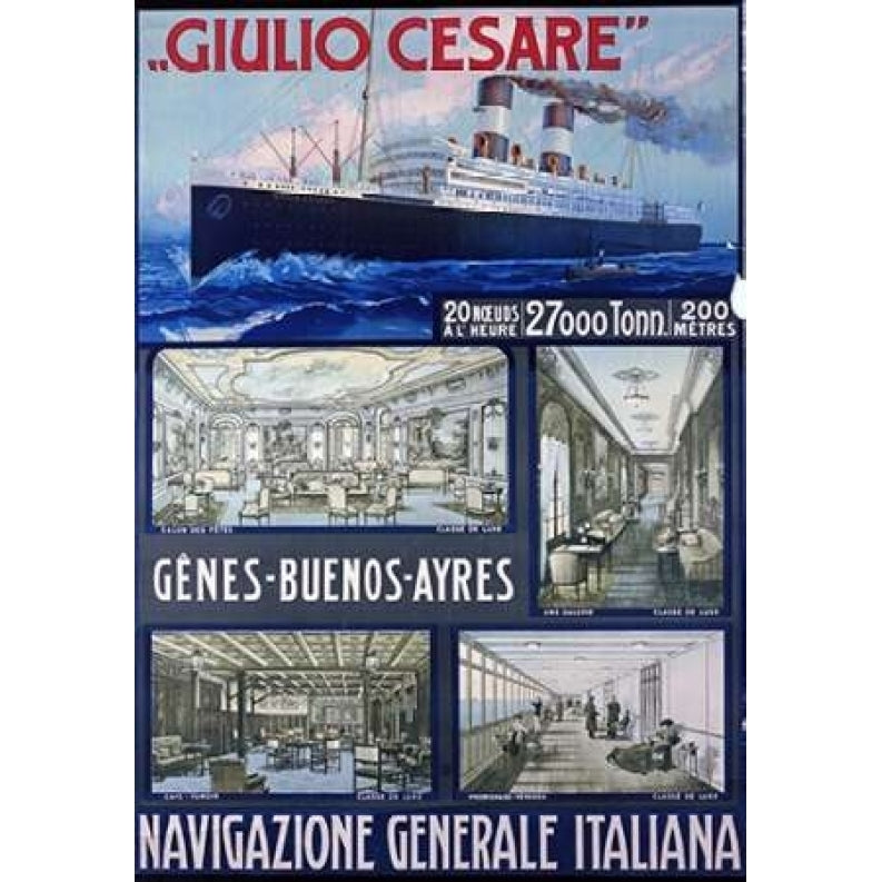 Navigazione Generale Italiana Giulio Cesare Poster Print by Unknown -VARPDX265684 Image 1