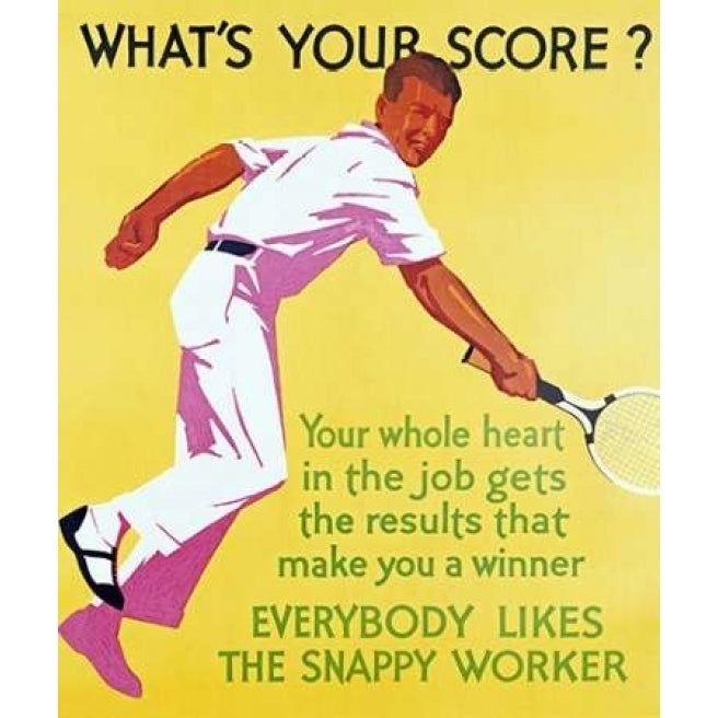 Whats Your Score Poster Print by Unknown -VARPDX265693 Image 1