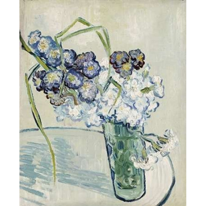 Still Life Vase of Carnations Poster Print by Vincent Van Gogh-VARPDX265746 Image 1