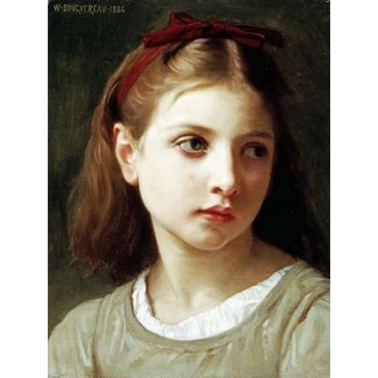 Une Petite Fille Poster Print by William-Adolphe Bouguereau-VARPDX265986 Image 1