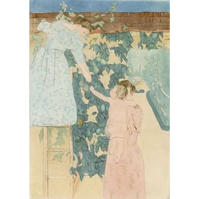 Gathering Fruit Poster Print by Mary Cassatt-VARPDX266051 Image 2