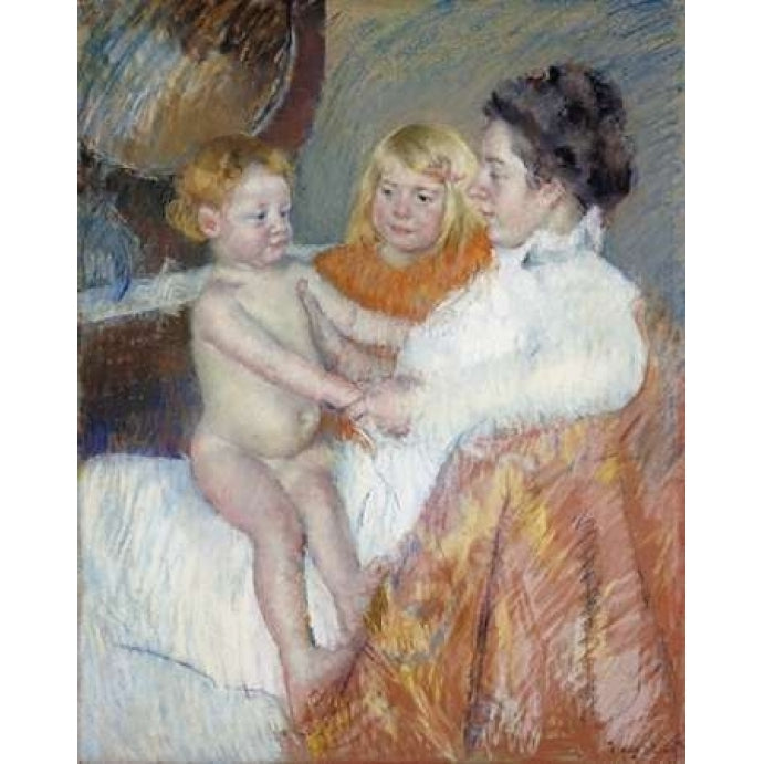 Mother Sara and The Baby Poster Print by Mary Cassatt-VARPDX266052 Image 1