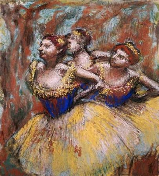 Three Dancers Poster Print by Edgar Degas-VARPDX266203 Image 1