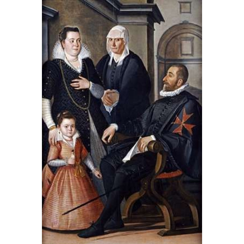 Group Portrait of a Knight of Malta Poster Print by Santi Di Tito-VARPDX266220 Image 2