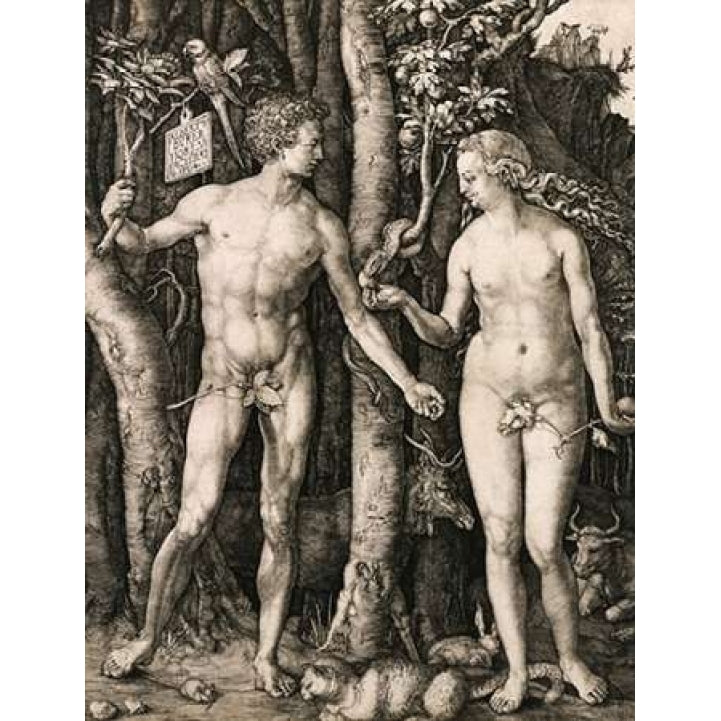 Adam and Eve Poster Print by Albrecht Durer-VARPDX266248 Image 1