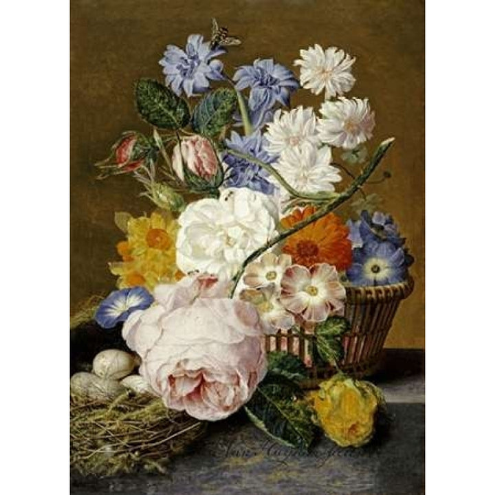 Roses Morning Glory Narcissi Poster Print by Jan Van Huysum-VARPDX266610 Image 2