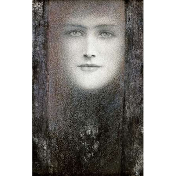 The Mask with a Black Curtain Poster Print by Fernand Khnopff-VARPDX266667 Image 1