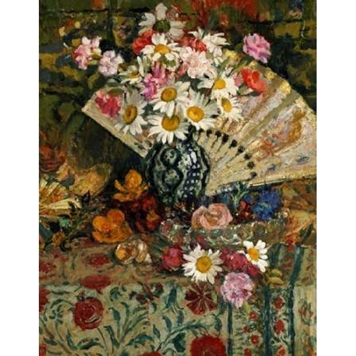 Still Life With a Fan Poster Print by Georges Lemmen-VARPDX266763 Image 2