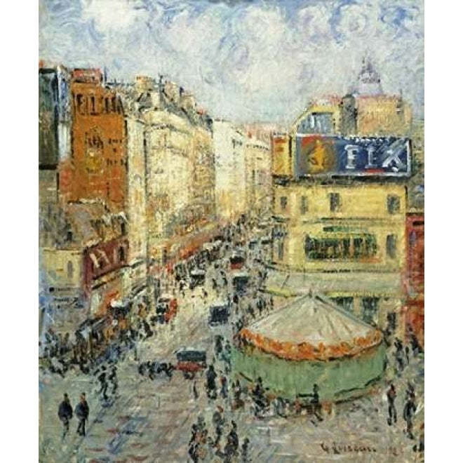 La Rue De Clignancourt Poster Print by Gustave Loiseau-VARPDX266785 Image 1