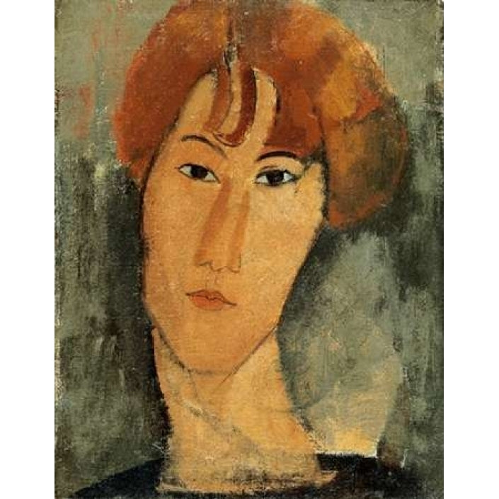 A Young Woman Poster Print by Amedeo Modigliani-VARPDX266888 Image 2