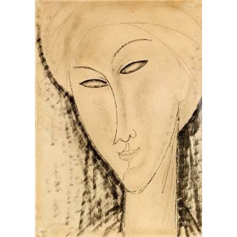 Tete De Femme Poster Print by Amedeo Modigliani-VARPDX266896 Image 1