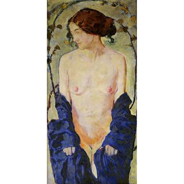 Standing Nude with Blue Robe Poster Print by Koloman Moser-VARPDX266919 Image 1