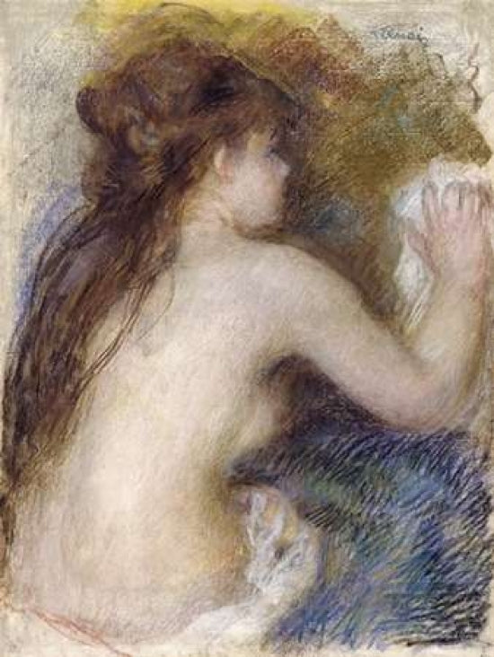 Nude Back of a Woman Poster Print by Pierre-Auguste Renoir-VARPDX267130 Image 1