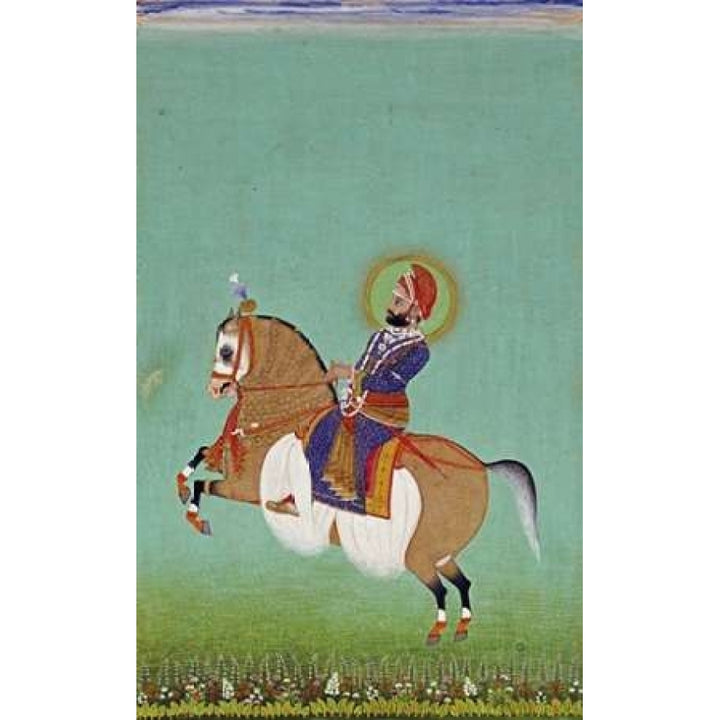 Equestrian Portrait of Maharana Sarup Singh Poster Print by Shiva -VARPDX267284 Image 2