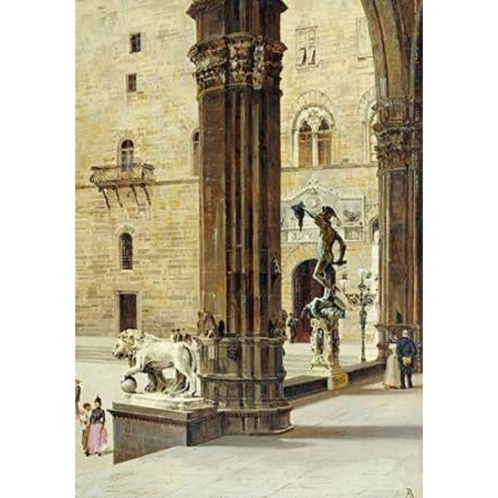 La Loggia Dei Lanzi Florence Poster Print by Antonietta Brandeis-VARPDX267772 Image 2