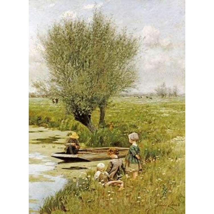 By The Riverside Poster Print by Emile Claus-VARPDX267862 Image 2