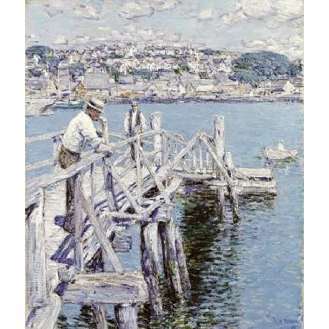 Dock Scene Gloucester Poster Print by Childe Hassam-VARPDX268064 Image 1