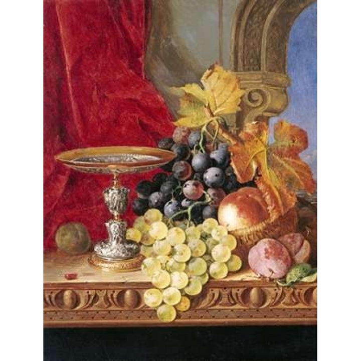 Grapes and a Peach Poster Print by Edward Ladell-VARPDX268211 Image 1