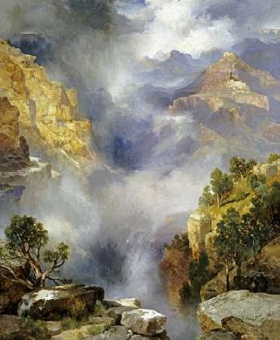 Mist In The Canyon Poster Print by Thomas Moran-VARPDX268319 Image 1