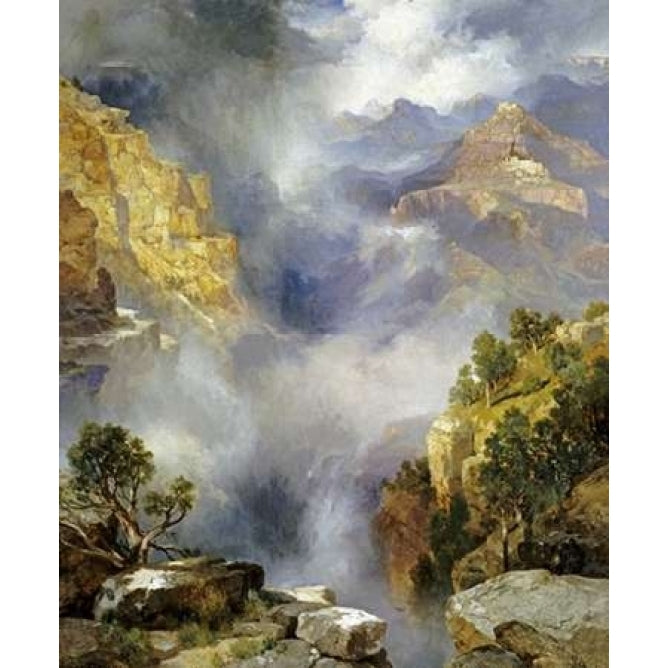 Mist In The Canyon Poster Print by Thomas Moran-VARPDX268319 Image 2