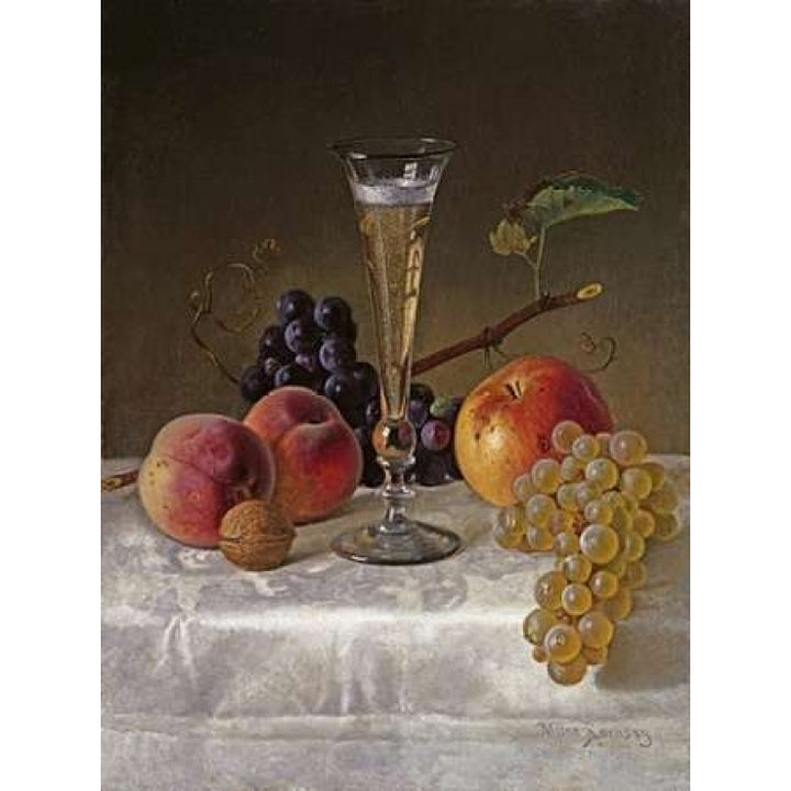 Still Life With Glass of Champagne Poster Print by Milne Ramsay-VARPDX268443 Image 1