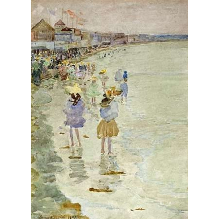 Crescent Beach Poster Print by Maurice Brazil Prendergast-VARPDX268416 Image 1