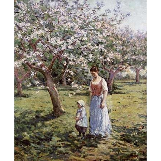 Promenade Among The Blossoms Poster Print by Theodore Robinson-VARPDX268477 Image 1