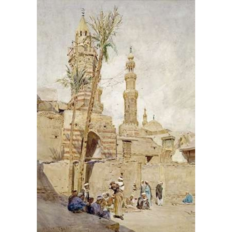 An Arab Street Scene Cairo Poster Print by Walter Tyndale-VARPDX268609 Image 1