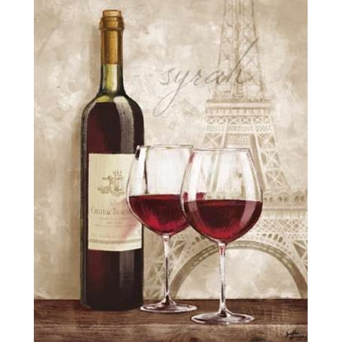 Wine in Paris IV Poster Print by Janelle Penner-VARPDX27034 Image 1