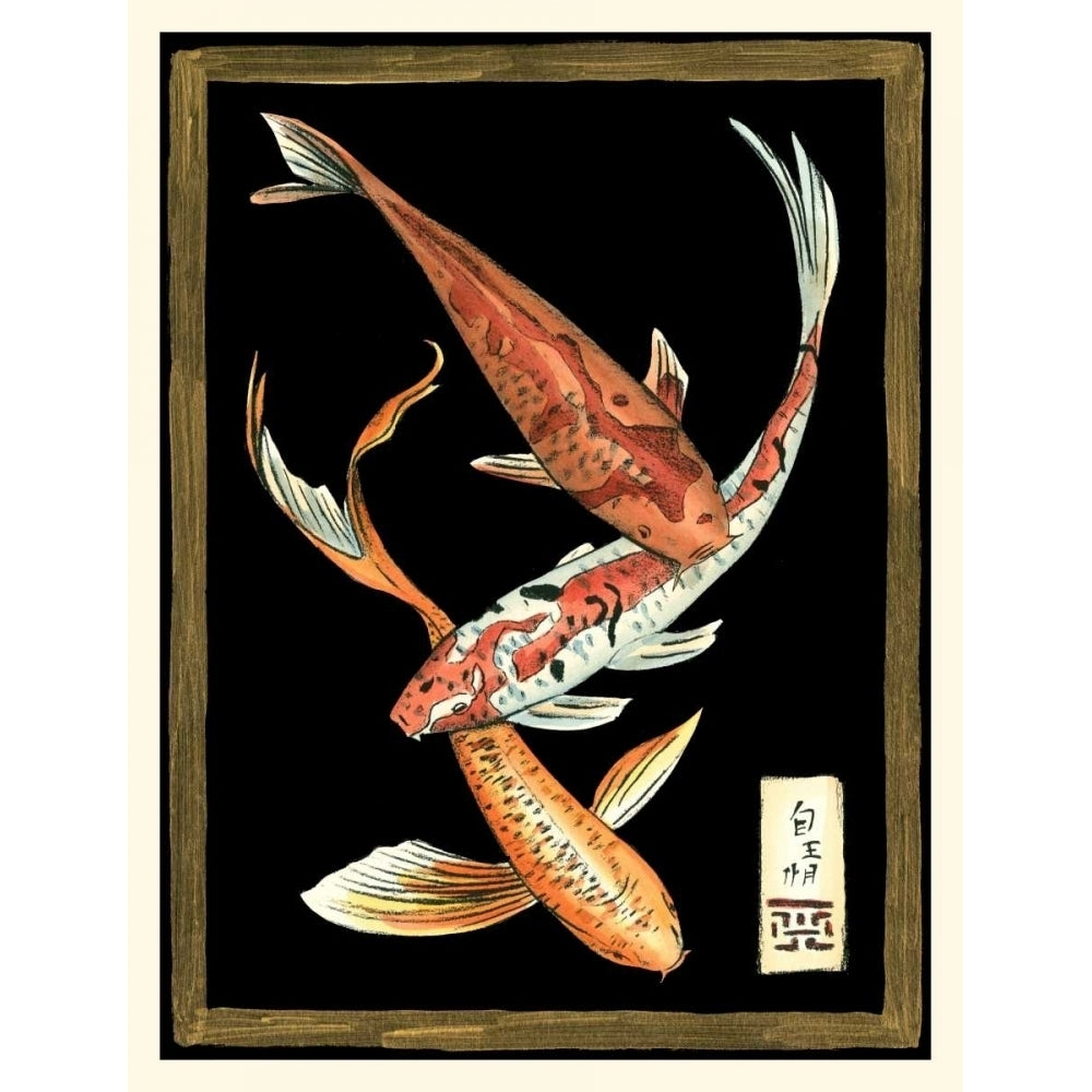 Koi Fish on Black II Poster Print - Chariklia Zarris-VARPDX27227Z Image 1