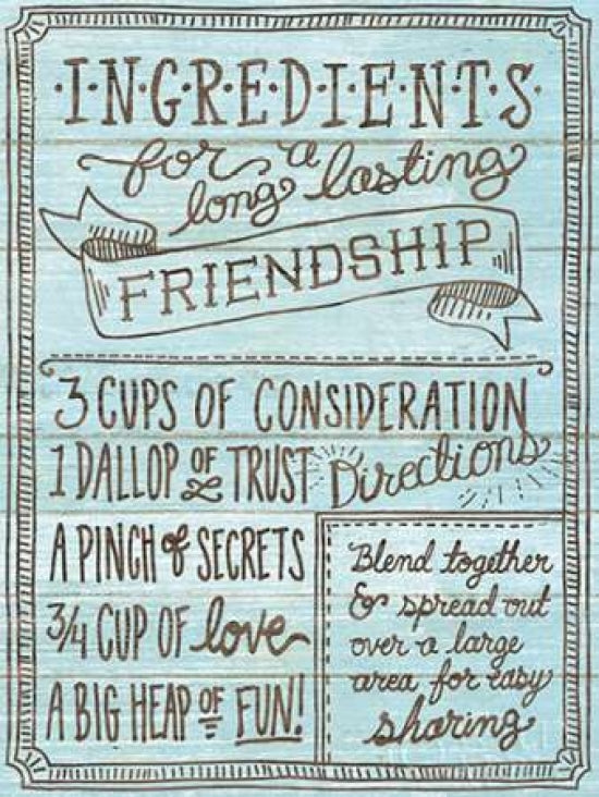 Ingredients For Life IV Blue Poster Print by Mary Urban-VARPDX27354 Image 1