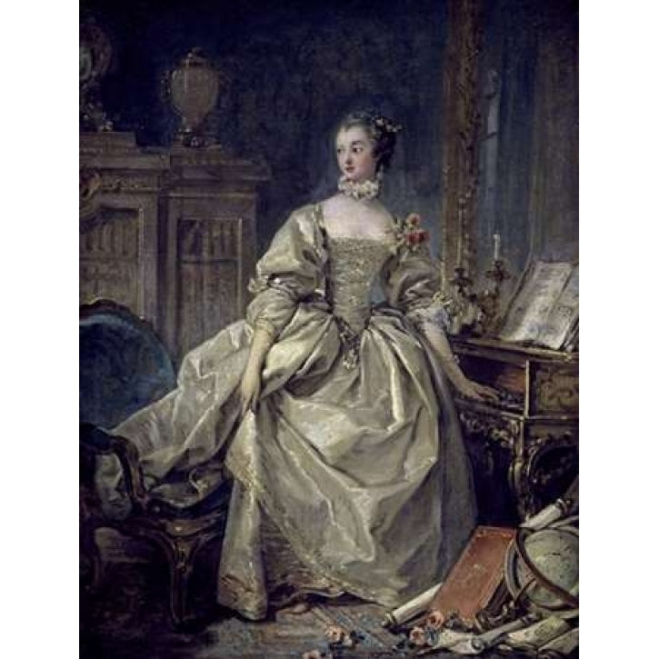 La Madame De Pompadour Poster Print by Francois Boucher-VARPDX276819 Image 1