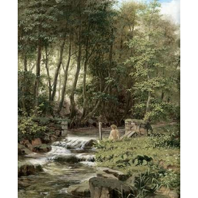 An Alpine Lake Landscape Poster Print by Franz Xaver Buhler-VARPDX276933 Image 1