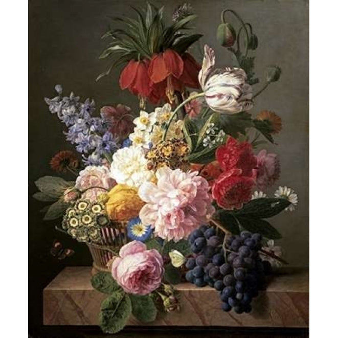 Flowers and Fruit Poster Print by Jan Frans Van Dael-VARPDX277255 Image 1