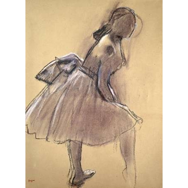 Profile of a Dancer Upright Poster Print by Edgar Degas-VARPDX277335 Image 1