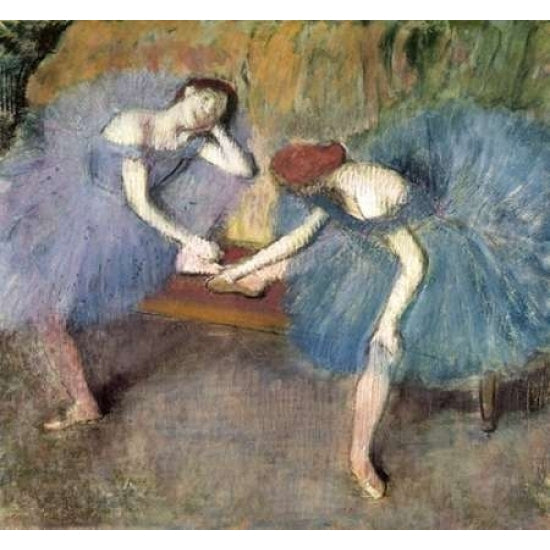 Two Dancers Resting c. 1905-1910 Poster Print by Edgar Degas-VARPDX277347 Image 1