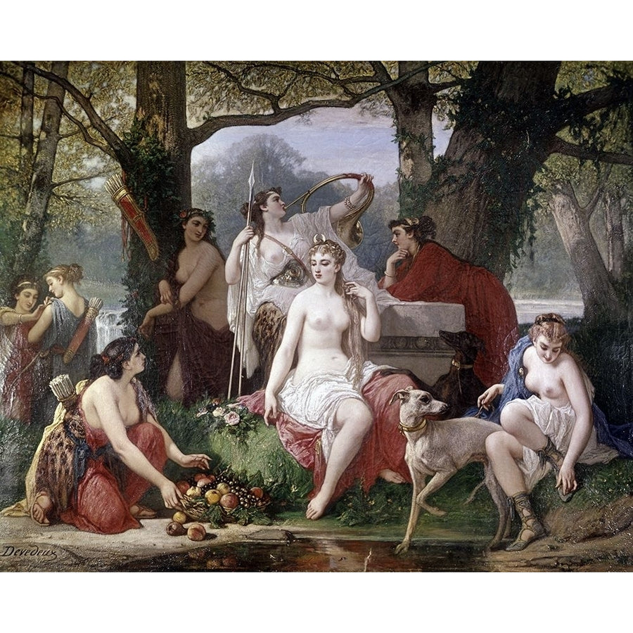 Dianas Bath Poster Print by Louis Devedeux-VARPDX277395 Image 1