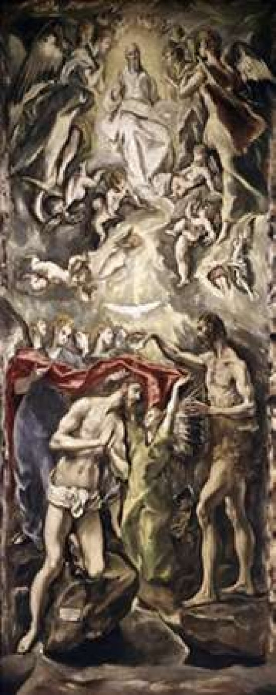 Baptism of Christ Poster Print by El Greco -VARPDX277471 Image 1