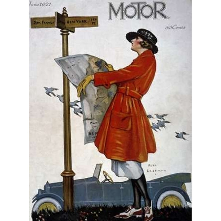 Motor Magazine - Cover Image Poster Print by Ruth Eastman-VARPDX277462 Image 2