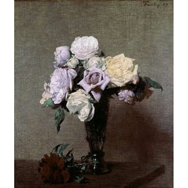 Vase of Flowers Poster Print by Henri Fantin-Latour-VARPDX277502 Image 1